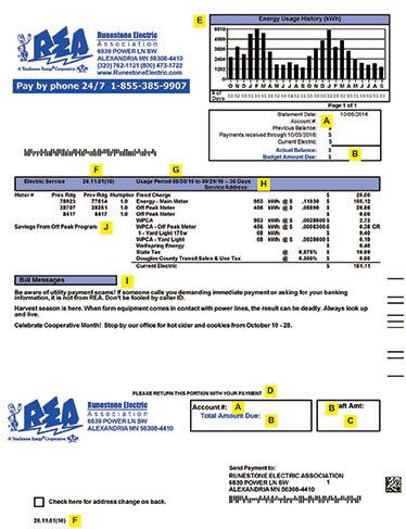 Understanding Your Bill | Runestone Electric Association